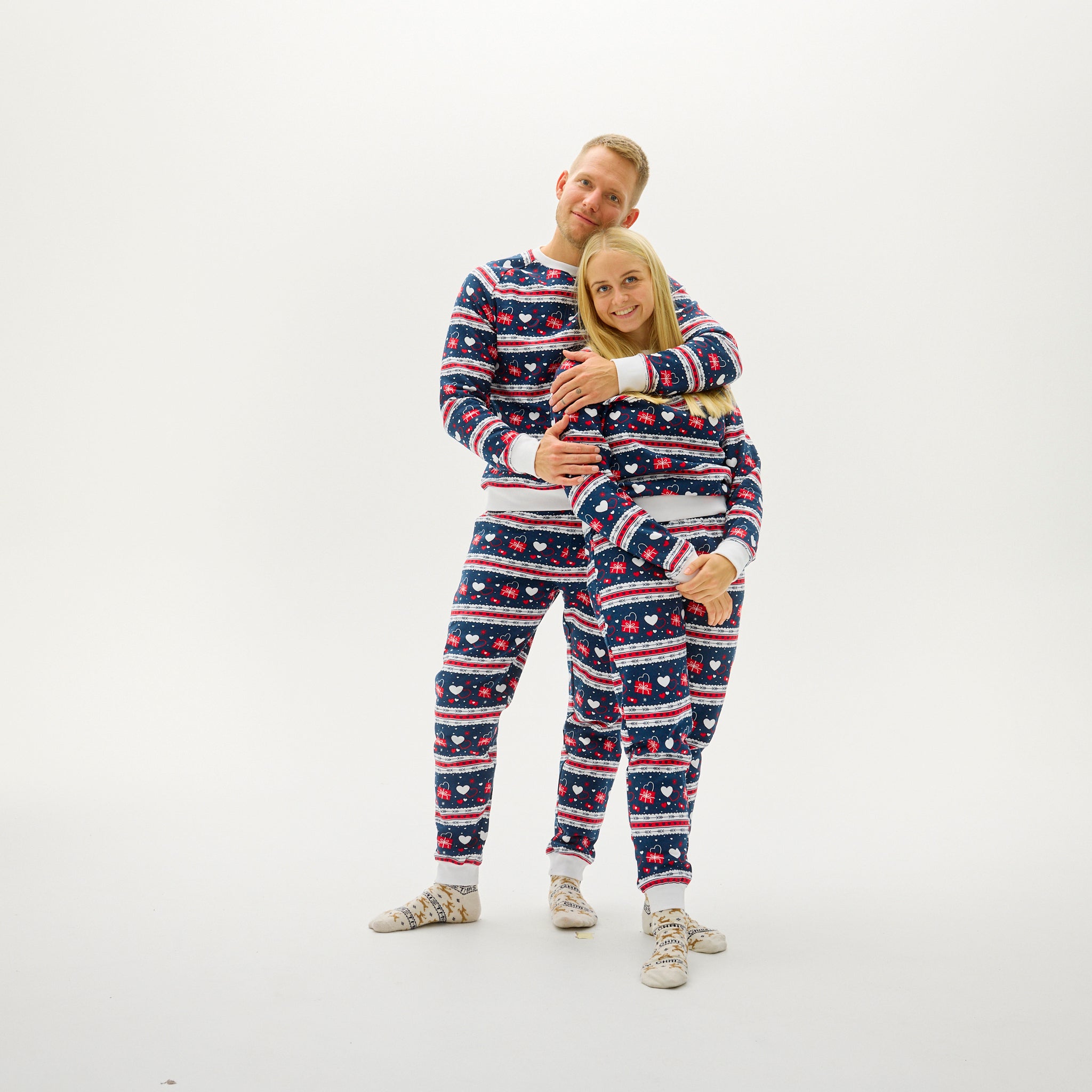 Valentines Sweatsuit Navy - Herr.